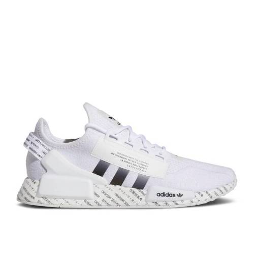 y ADIDAS NMD_R1 V2 'SCRIPT - WHITE' / CLOUD WHITE CORE BLACK CORE z AfB_X F zCg RA F ubN Xj[J[ Y