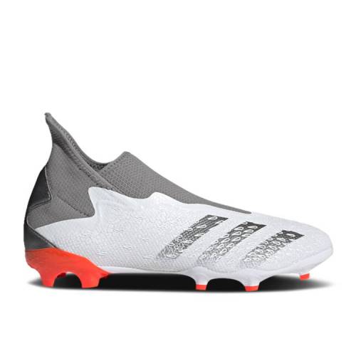 y ADIDAS PREDATOR FREAK.3 LACELESS FG 'DEMONSCALE - WHITE SOLAR RED' / CLOUD WHITE IRON METALLIC SOLAR RED z AfB_X vf^[ F zCg  bh Xj[J[ Y