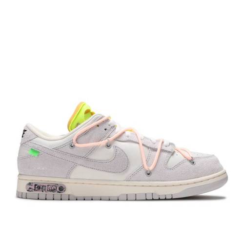 ナイキ NIKE オフホワイト ダンク 灰色 グレー クリムゾン ダンクロー 'LOT 50' スニーカー メンズ 【 NIKE OFFWHITE X 12 OF SAIL NEUTRAL GREY CRIMSON TINT 】