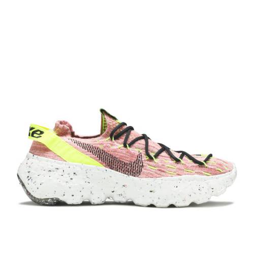 【 NIKE SPACE HIPPIE 04 'LIGHT ARCTIC PINK' / LEMON VENOM BLACK LIGHT ARCTIC 】 黒色 ブラック スニーカー メンズ ナイキ