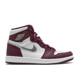 【 AIR JORDAN AIR JORDAN 1 RETRO HIGH OG 'BORDEAUX' / BORDEAUX WHITE METALLIC SILVER 】 ナイキ ハイ 白色 ホワイト 銀色 シルバー エアジョーダン スニーカー メンズ