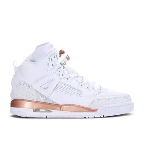 【 AIR JORDAN JORDAN SPIZIKE GS 'WHITE BRONZE' / WHITE SUMMIT WHITE 】 ナイキ 白色 ホワイト エアジョーダン ジュニア キッズ ベビー マタニティ スニーカー