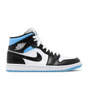 y AIR JORDAN WMNS AIR JORDAN 1 MID 'UNIVERSITY BLUE' / WHITE UNIVERSITY BLUE BLACK z iCL ~bh F zCg F u[ F ubN GAW[_ Xj[J[ fB[X