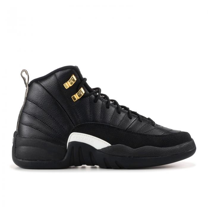 楽天スニケス【 AIR JORDAN AIR JORDAN 12 RETRO BG 'THE MASTER' / BLACK WHITE BLACK MTLLC GOLD 】 ナイキ 黒色 ブラック 白色 ホワイト ゴールド エアジョーダン ジュニア キッズ ベビー マタニティ スニーカー