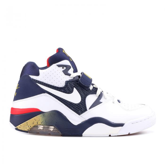 【 NIKE AIR FORCE 180 039 DREAM TEAM 039 2012 / WHITE WHITE MID NAVY MTLLC GLD 】 白色 ホワイト ミッド 紺色 ネイビー エアフォース スニーカー メンズ ナイキ