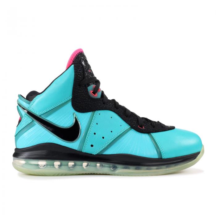 ナイキ NIKE レブロン 黒色 ブラック ピンク 緑 グリーン 'SOUTH BEACH' スニーカー メンズ 【 PINK GREEN NIKE LEBRON 8 2010 RETRO BLACK FLASH FILAMENT 】