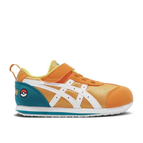 【 ASICS IPOKEMON X IDAHO MINI PS 'CHARIZARD' / ORANGE WHITE 】 橙 オレンジ 白色 ホワイト ジュニア キッズ ベビー マタニティ スニーカー アシックス