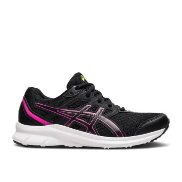 アシックス ASICS 黒色 ブラック ピンク 'BLACK PINK' ジュニア キッズ 【 PINK ASICS JOLT 3 GS HOT BLACK 】