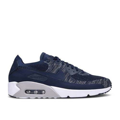 【 NIKE AIR MAX 90 ULTRA 2.0 FLYKNIT 039 COLLEGE NAVY 039 / COLLEGE NAVY BLUE 】 マックス ウルトラ フライニット カレッジ 紺色 ネイビー 青色 ブルー エアマックス スニーカー メンズ ナイキ