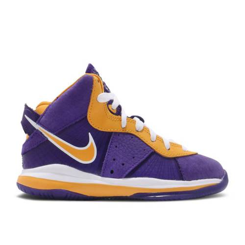 【 NIKE LEBRON 8 PS 'LAKERS' / COURT PURPLE COURT PURPLE 】 レブロン コート 紫 パープル ジュニア キ...