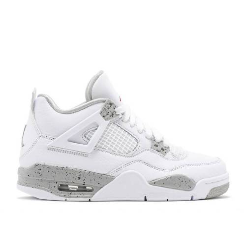 【 AIR JORDAN AIR JORDAN 4 RETRO GS 'WHITE OREO' / WHITE TECH GREY BLACK FIRE RED 】 ナイキ 白色 ホワイト テック 灰色 グレー 黒色 ブラック ファイア 赤 レッド エアジョーダン ジュニア キッズ ベビー マタニ