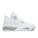 【 AIR JORDAN AIR JORDAN 4 RETRO PS 'WHITE OREO' / WHITE TECH GREY BLACK FIRE RED 】 ナイキ 白色 ホワイト テック 灰色 グレー 黒色 ブラック ファイア 赤 レッド エアジョーダン ジュニア キッズ ベビー マタニ