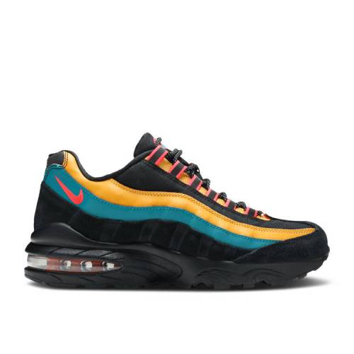 楽天スニケス【 NIKE AIR MAX 95 SE GS 'BLACK BRIGHT SPRUCE' / BLACK BRIGHT SPRUCE POLLEN RISE 】 マックス 黒色 ブラック ライズ エアマックス ジュニア キッズ ベビー マタニティ スニーカー ナイキ