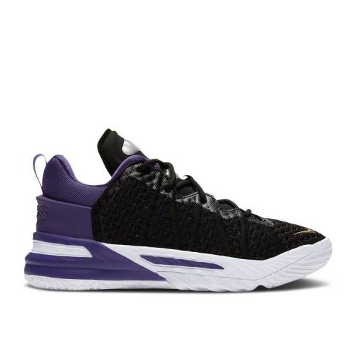 【 NIKE LEBRON 18 PS 'LAKERS' / BLACK METALLIC GOLD COURT PURPLE 】 レブロン 黒色 ブラック ゴ...