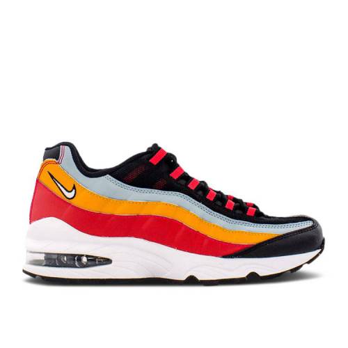 楽天スニケス【 NIKE AIR MAX 95 GS 'OCEAN CUBE' / BLACK WHITE OCEAN CUBE KUMQUAT 】 マックス 黒色 ブラック 白色 ホワイト エアマックス ジュニア キッズ ベビー マタニティ スニーカー ナイキ