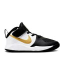 【 NIKE TEAM HUSTLE D9 PS 'BLACK METALLIC GOLD' / BLACK WHITE METALLIC GOLD 】 チーム 黒色 ブラック 白色 ホワイト ゴールド ジュニア キッズ ベビー マタニティ スニーカー ナイキ