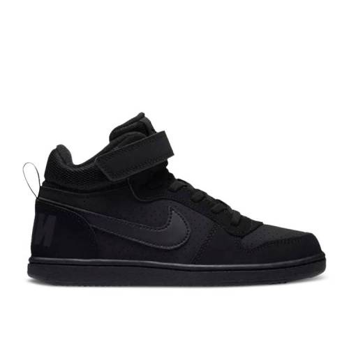  NIKE COURT BOROUGH MID PS 'TRIPLE BLACK' / BLACK BLACK BLACK   ߥå  ֥å...