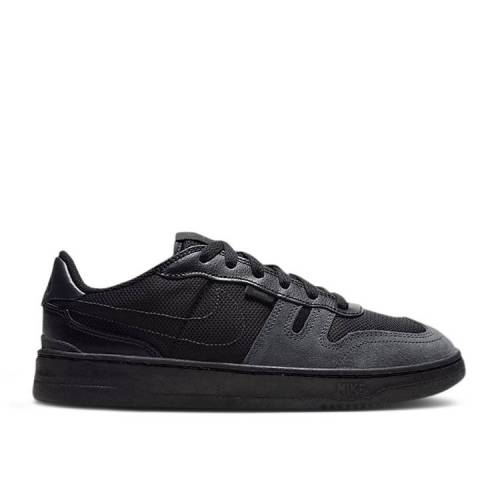 【 NIKE SQUASH TYPE GS 'BLACK ANTHRACITE' / BLACK ANTHRACITE 】 黒色 ブラック ジュニア キッズ ベ..