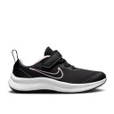 【 NIKE STAR RUNNER 3 PS 'BLACK PINK' / BLACK DARK SMOKE GREY BLACK 】 黒色 ブラック 灰色 グレー ジュニア キッズ ベビー マタニティ スニーカー ナイキ