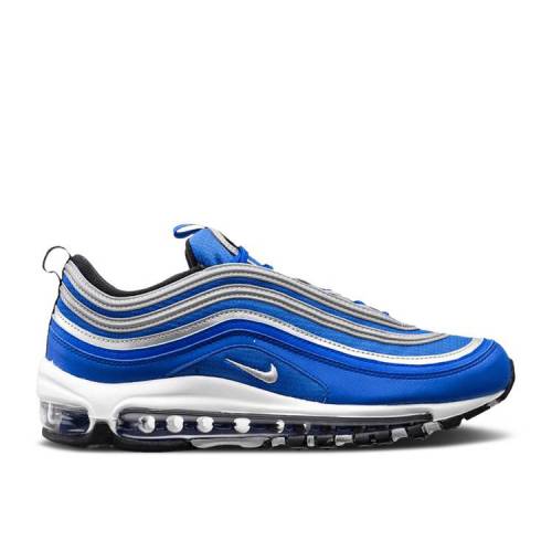 楽天スニケス【 NIKE AIR MAX 97 GS 'RACER BLUE METALLIC SILVER' / RACER BLUE METALLIC SILVER BLACK 】 マックス 青色 ブルー 銀色 シルバー 黒色 ブラック エアマックス ジュニア キッズ ベビー マタニティ スニーカー ナイキ