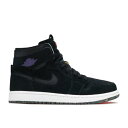 【 AIR JORDAN JORDAN 1 HIGH ZOOM COMFORT 'COURT BLACK' / BLACK COURT PURPLE HOT P...