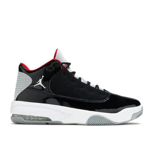 【 AIR JORDAN JORDAN MAX AURA 2 'BLACK CEMENT' / BLACK WHITE WOLF GREY GYM RED 】 ナイキ マックス オーラ 黒色 ブラック 白色 ホワイト 灰色 グレー 赤 レッド エアジョーダン スニーカー メンズ