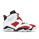 【 AIR JORDAN AIR JORDAN 6 RETRO OG 'CARMINE' 2021 / WHITE BLACK CARMINE 】 ナイキ 白色 ホワイト 黒色 ブラック エアジョーダン スニーカー メンズ