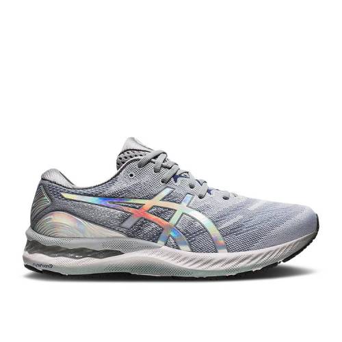 【 ASICS GEL NIMBUS 23 'PLATINUM' / PIEDMONT GREY WHITE 】 灰色 グレー 白色 ホワイト スニーカー メンズ アシックス
