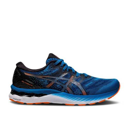 【 ASICS GEL NIMBUS 23 'REBORN BLUE' / REBORN BLUE BLACK 】 青色 ブルー 黒色 ブラック スニーカー メンズ アシックス