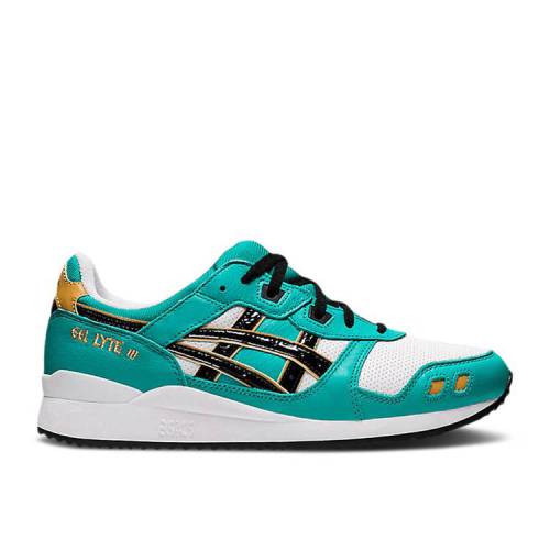 アシックス ASICS 黒色 ブラック 'TEAL DARUMA' スニーカー メンズ 【 ASICS GEL LYTE 3 OG BALTIC JEWEL BLACK 】