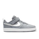 【 NIKE COURT BOROUGH LOW 2 PS 'WOLF GREY' / WOLF GREY WHITE 】 コート 灰色 グレー 白色 ホワイト...
