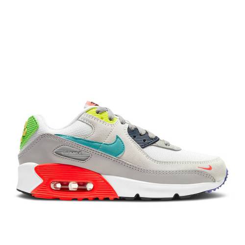 楽天スニケス【 NIKE AIR MAX 90 GS 'EVOLUTION OF ICON' / PEARL GREY SUMMIT WHITE BLACK 】 マックス パール 灰色 グレー 白色 ホワイト 黒色 ブラック エアマックス ジュニア キッズ ベビー マタニティ スニーカー ナイキ