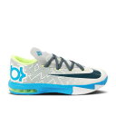 【 NIKE KD 6 GS / PURE PLATINUM VIVID BLUE VOLT 】 ピュア プラチナム 青色 ブルー ジュニア キッズ ベビー マタニティ スニーカー ナイキ 1