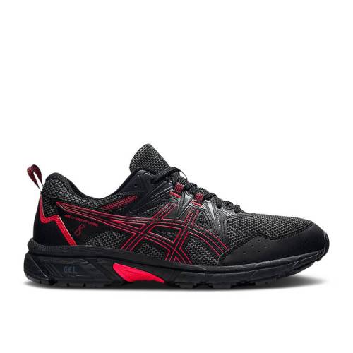 【 ASICS GEL 8 'BLACK ELECTRIC RED' / BLACK ELECTRIC RED 】 黒色 ブラック 赤 レッド スニーカー メンズ アシックス