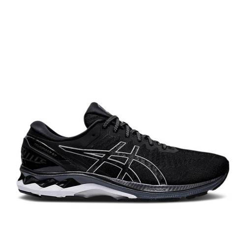 【 ASICS GEL KAYANO 27 4E WIDE 'BLACK SILVER' / BLACK PURE SILVER 】 黒色 ブラック ピュア 銀...