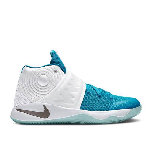 【 NIKE KYRIE 2 GS CHRISTMAS / WHITE BLUE LAGOON OMEGA BLUE 】 カイリー 白色 ホワイト 青色 ブルー ジュニア キッズ ベビー マタニティ スニーカー ナイキ