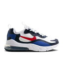 【 NIKE AIR MAX 270 REACT GS 'WHITE MIDNIGHT NAVY RED' / WHITE MIDNIGHT NAVY BRIGHT BLUE UNIVERSITY RED 】 マックス リアクト 紺色 ネイビー 白色 ホワイト 青色 ブルー 赤 レッド エアマックス ジュニア キッズ ベビ