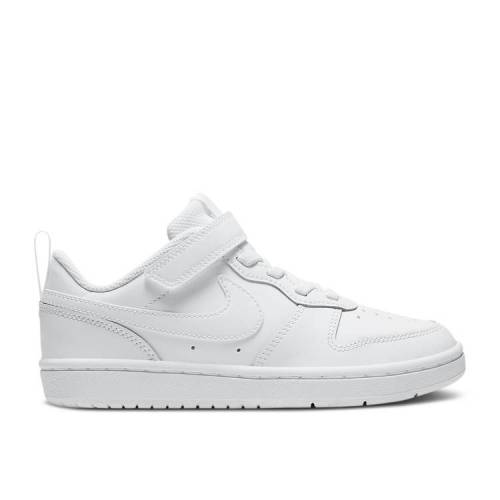 【 NIKE COURT BOROUGH LOW 2 PS 'TRIPLE WHITE' / WHITE WHITE WHITE 】 コート 白色 ホワイト コ...