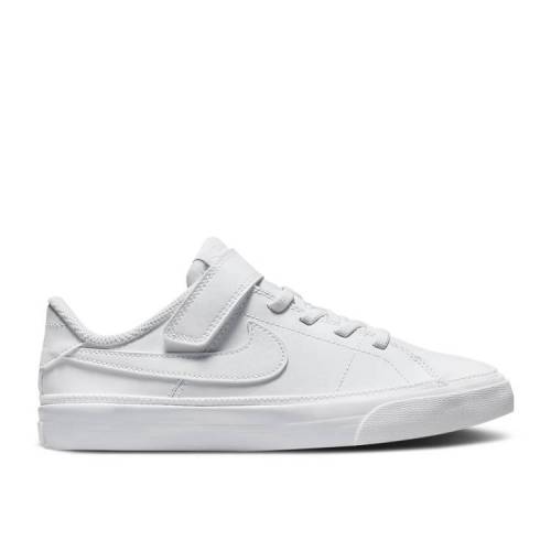  NIKE COURT LEGACY PS 'TRIPLE WHITE' / WHITE WHITE WHITE   쥬  ۥ磻 ...