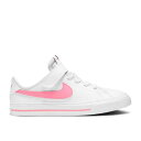 【 NIKE COURT LEGACY PS 'WHITE SUNSET PULSE' / WHITE SUNSET PULSE 】 コート レガシー 白色 ホ...