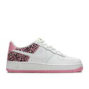 【 NIKE AIR FORCE 1 '07 GS 'PINK LEOPARD' / WHITE PINK RISE BARELY VOLT 】 白色 ホワイト ピンク ライズ エアフォース ジュニア キッズ ベビー マタニティ スニーカー ナイキ