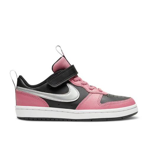  NIKE COURT BOROUGH LOW 2 SE PS 'BLACK DESERT BERRY' / DESERT BERRY PINK GLOW B...