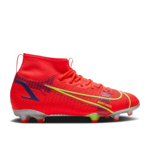 【 NIKE MERCURIAL SUPERFLY 8 ACADEMY MG GS 'BRIGHT CRIMSON INDIGO BURST' / BRIGHT CRIMSON INDIGO BURST 】 アカデミー クリムゾン 藍色 インディゴ バースト ジュニア キッズ ベビー マタニティ スニーカー ナイキ