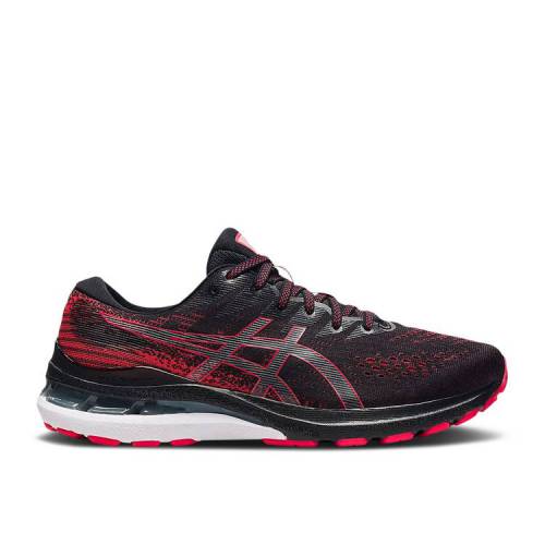 【 ASICS GEL KAYANO 28 'BLACK ELECTRIC RED' / BLACK ELECTRIC RED 】 黒色 ブラック 赤 レッド スニーカー メンズ アシックス
