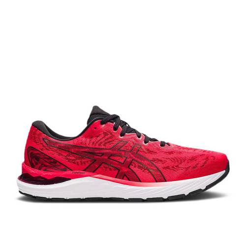 【 ASICS GEL CUMULUS 23 'ELECTRIC RED' / ELECTRIC RED BLACK 】 赤 レッド 黒色 ブラック スニーカー...