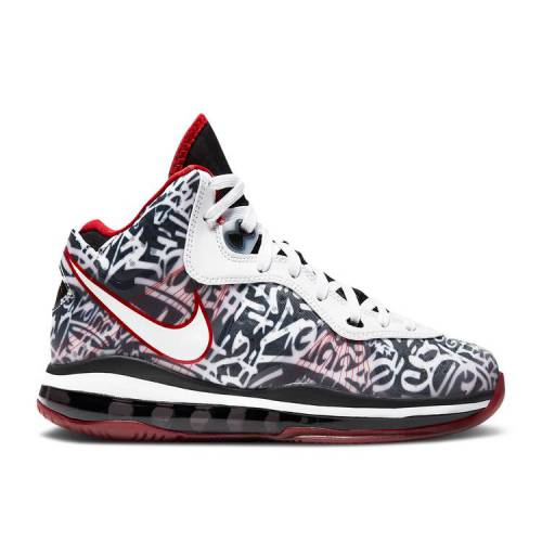  NIKE LEBRON 8 GS 'GRAFFITI' / BLACK SPORT RED WHITE  ֥  ֥å ...