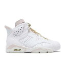 y AIR JORDAN WMNS AIR JORDAN 6 RETRO 'GOLD HOOPS' / WHITE SAIL METALLIC GOLD BARELY z iCL F zCg S[h GAW[_ Xj[J[ fB[X