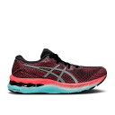 【 ASICS WMNS GEL NIMBUS 23 LITE-SHOW 039 CORAL AQUA 039 / BLACK PURE SILVER 】 黒色 ブラック ピュア 銀色 シルバー スニーカー レディース アシックス