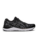 【 ASICS WMNS GEL CUMULUS 23 'BLACK WHITE' / BLACK WHITE 】 黒色 ブラック 白色 ホワイト スニーカー レディース アシックス