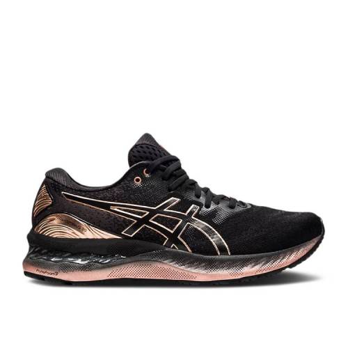 【 ASICS WMNS GEL NIMBUS 23 PLATINUM 'BLACK ROSE GOLD' / BLACK ROSE GOLD 】 プラチナム ローズ 黒色 ブラック ゴールド スニーカー レディース アシックス